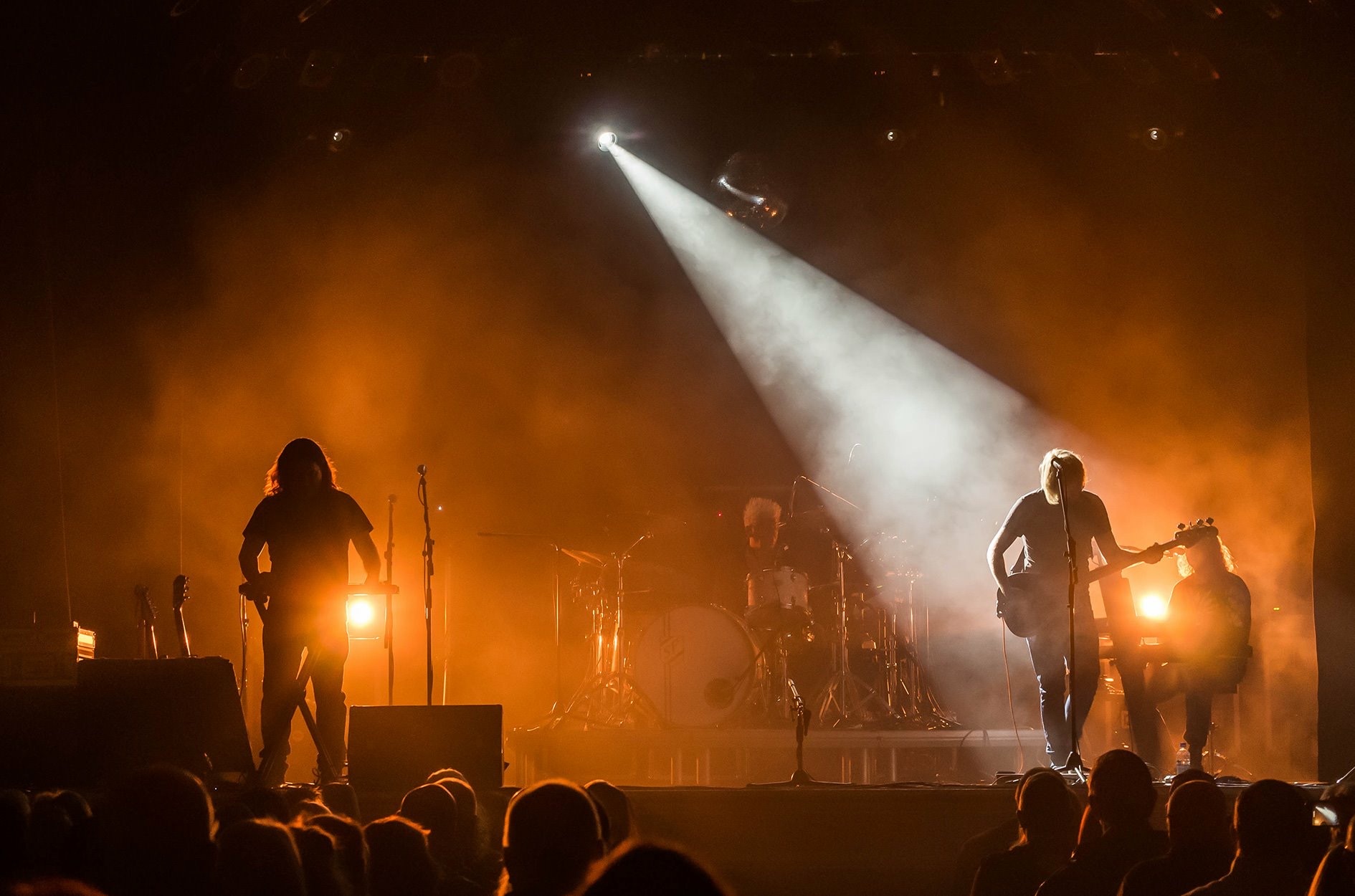 Moody stage lights